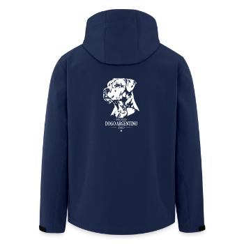 Dogo Argentino Dad Dog Dog Wilsigns - Men’s Recycled Softshell Jacket by Stanley/Stella - navy - Back - AI Model Male 185 light (185cm)