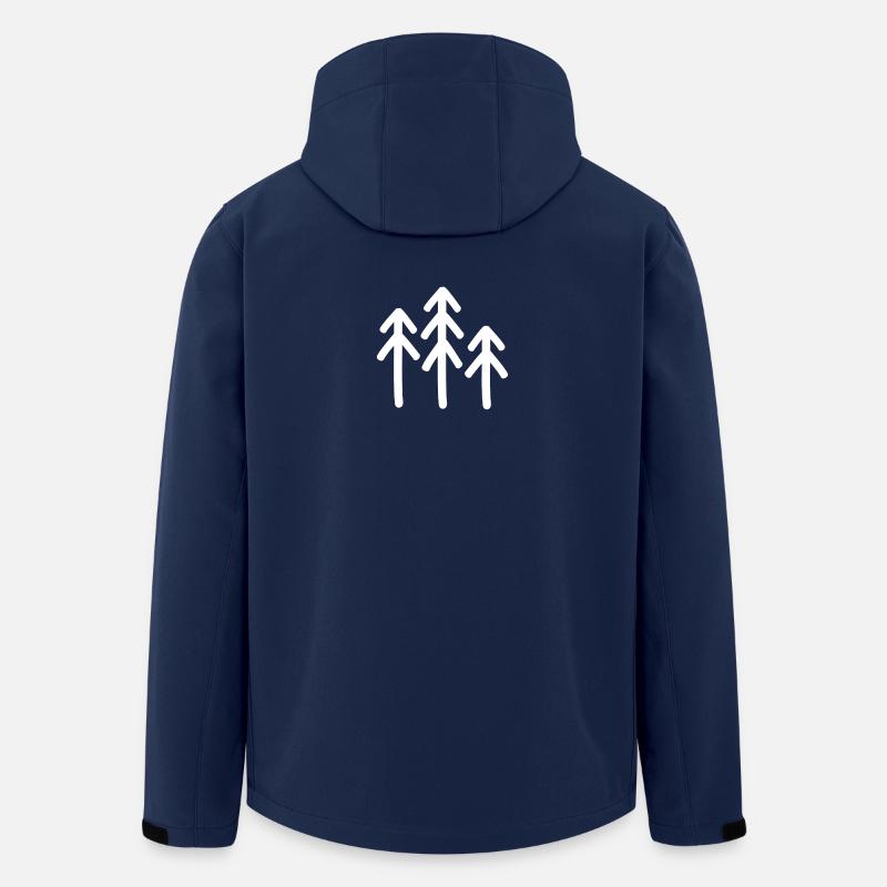 RIDE.company - just trees - Recycelte Männer Softshell-Jacke von Stanley/Stella - Navy