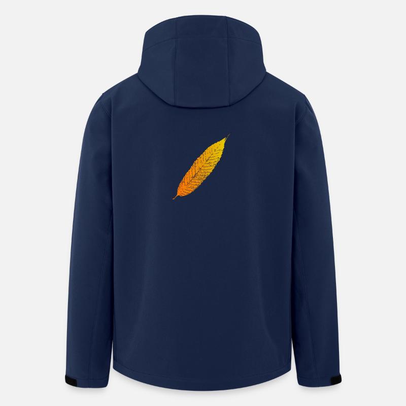 Herbstblatt Farbverlauf - Recycelte Männer Softshell-Jacke von Stanley/Stella - Navy