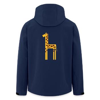 girafe 2 - Veste softshell homme en polyester recyclé Stanley/Stella - marine - Dos - AI Model Male 185 light (185cm)