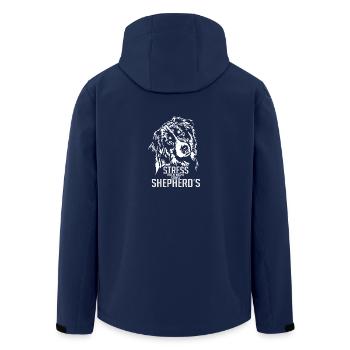AUSSIE AUSTRALIAN SHEPHERD Sort de chien Wilsigns - Veste softshell homme en polyester recyclé Stanley/Stella - marine - Dos - AI Model Male 185 light (185cm)