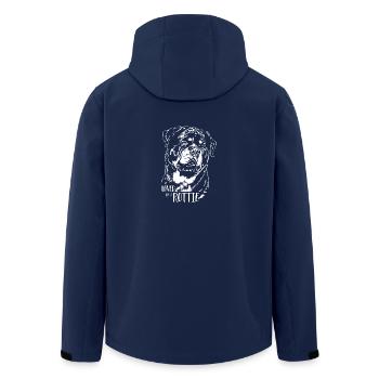 Aimé par un chien Rottweiler Rottweiler Dicton - Veste softshell homme en polyester recyclé Stanley/Stella - marine - Dos - AI Model Male 185 light (185cm)