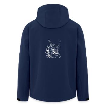 Epic dragon - Men’s Recycled Softshell Jacket by Stanley/Stella - navy - Back - AI Model Male 185 light (185cm)