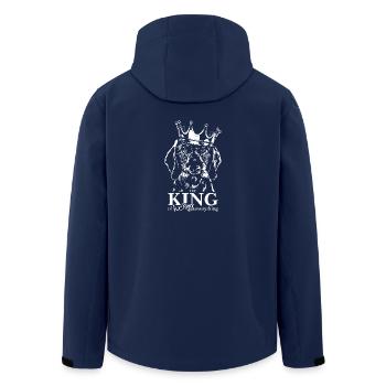 wire-haired dachshund King Dog Saying Dogs Dog Wilsigns - Men’s Recycled Softshell Jacket by Stanley/Stella - navy - Back - AI Model Male 185 light (185cm)