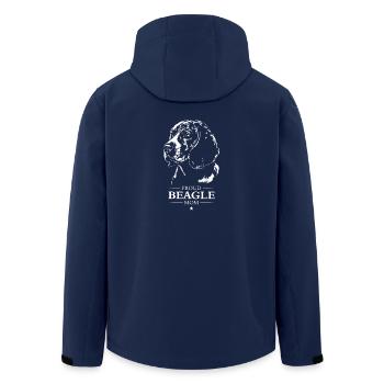 Beagle Mom Hunde Hund Wilsigns - Recycelte Männer Softshell-Jacke von Stanley/Stella - Navy - Hinten - AI Model Male 185 light (185cm)