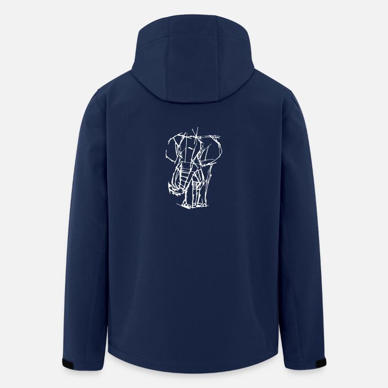Elefant - Recycelte Männer Softshell-Jacke von Stanley/Stella - Navy