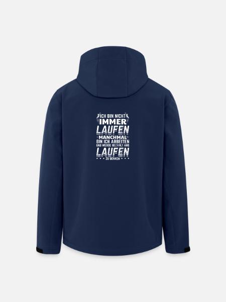 Lustiges Laufen Läufer Shirt Nicht Immer - Recycelte Männer Softshell-Jacke von Stanley/Stella - Navy