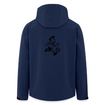Fussballer Comic Fussballspieler - Recycelte Männer Softshell-Jacke von Stanley/Stella - Navy - Hinten - AI Model Male 185 light (185cm)
