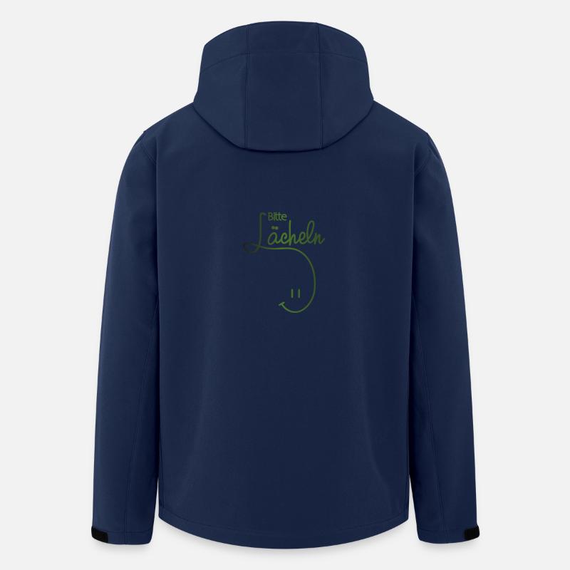 Bitte lächeln, please smile, smiley, - Recycelte Männer Softshell-Jacke von Stanley/Stella - Navy