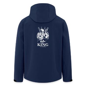 Deutscher Wachtelhund King of everything Wilsigns - Recycelte Männer Softshell-Jacke von Stanley/Stella - Navy - Hinten - AI Model Male 185 light (185cm)