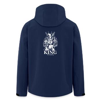 Kleiner Münsterländer King of everything Hunde - Recycelte Männer Softshell-Jacke von Stanley/Stella - Navy - Hinten - AI Model Male 185 light (185cm)