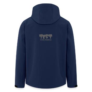 Testosteron - Recycelte Männer Softshell-Jacke von Stanley/Stella - Navy - Hinten - AI Model Male 185 light (185cm)