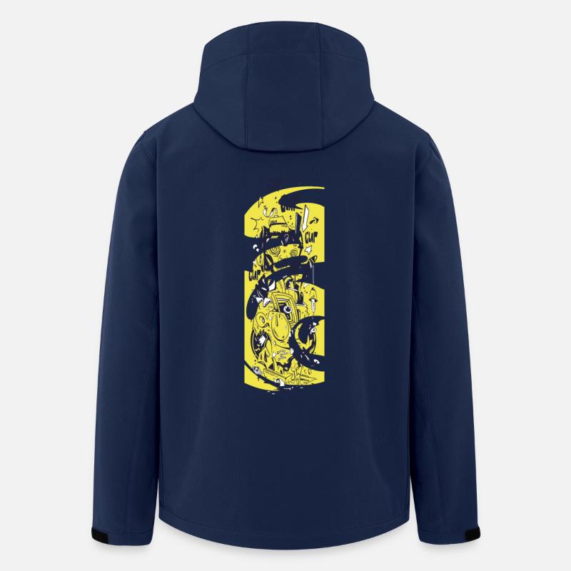 Jolly Chimp - Recycelte Männer Softshell-Jacke von Stanley/Stella - Navy