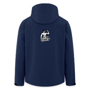 Fueled by Protein and Rage  - Recycelte Männer Softshell-Jacke von Stanley/Stella - Navy - Hinten - AI Model Male 185 light (185cm)