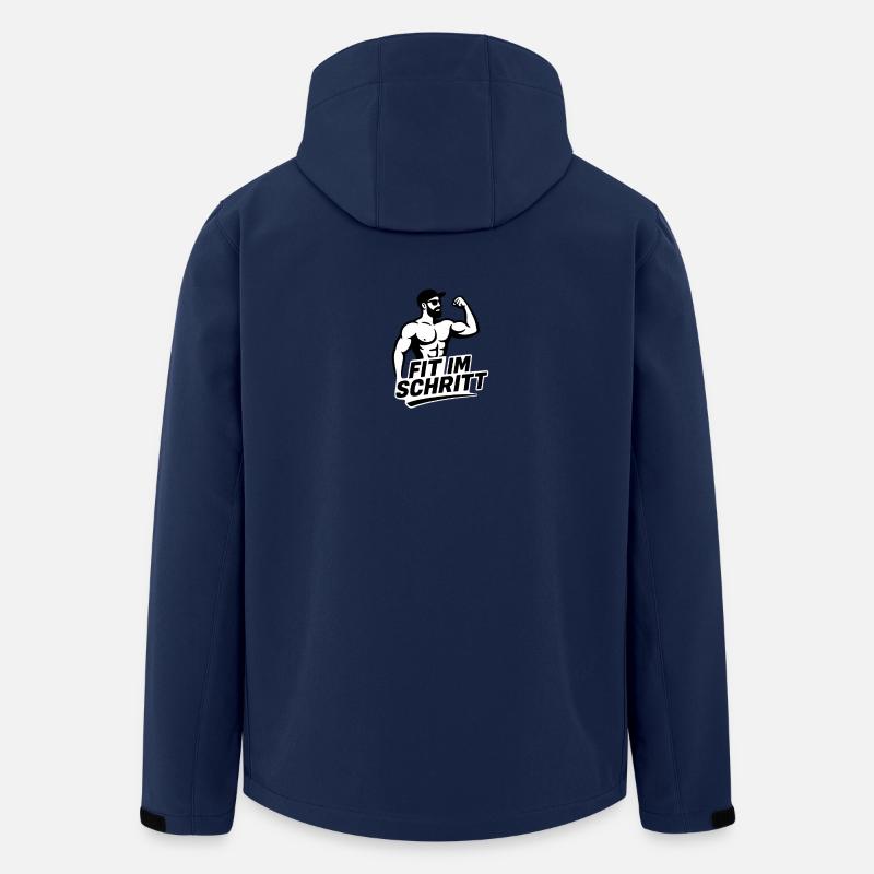 Fueled by Protein and Rage  - Recycelte Männer Softshell-Jacke von Stanley/Stella - Navy