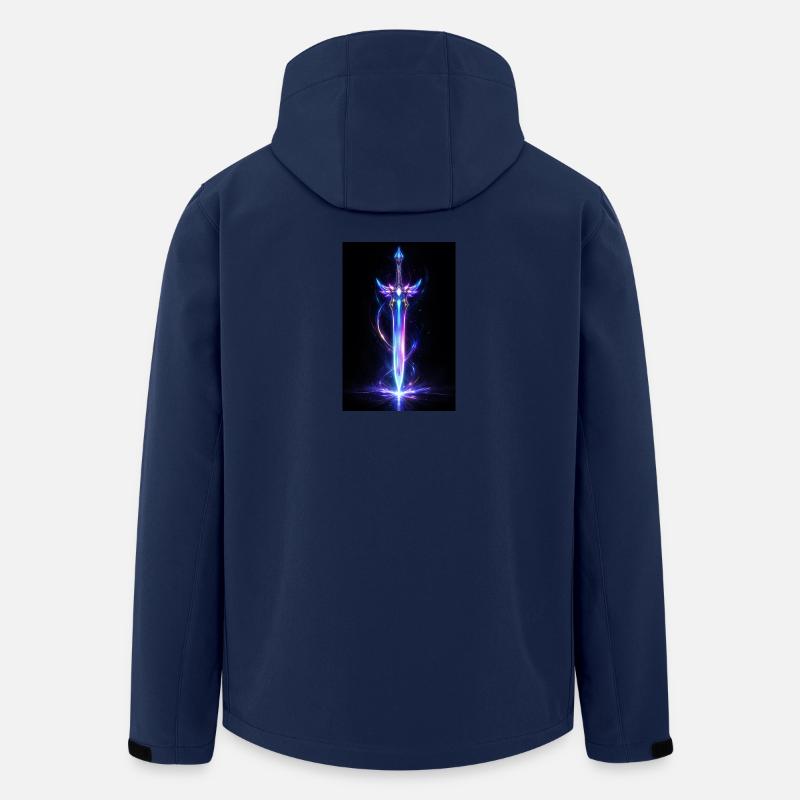 Neon-Astralschwert - Recycelte Männer Softshell-Jacke von Stanley/Stella - Navy