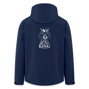 Deutsch Kurzhaar King of everything Hund Wilsigns - Recycelte Männer Softshell-Jacke von Stanley/Stella - Navy - Hinten - AI Model Male 185 light (185cm)