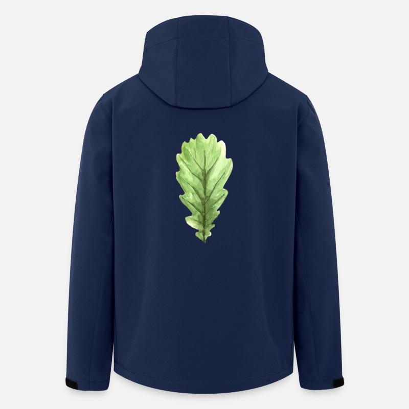 Blatt einer Eiche - Recycelte Männer Softshell-Jacke von Stanley/Stella - Navy