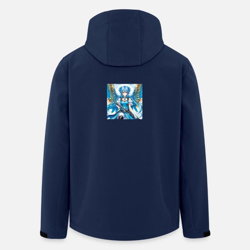 Blaues Engelswesen mit Schwert - Recycelte Männer Softshell-Jacke von Stanley/Stella - Navy