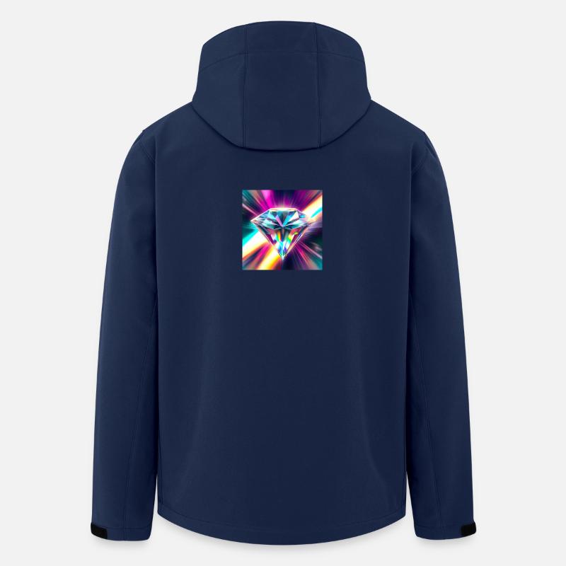 Diamant - Recycelte Männer Softshell-Jacke von Stanley/Stella - Navy