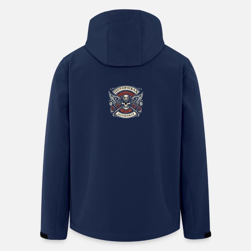 Biker Logo - Recycelte Männer Softshell-Jacke von Stanley/Stella - Navy