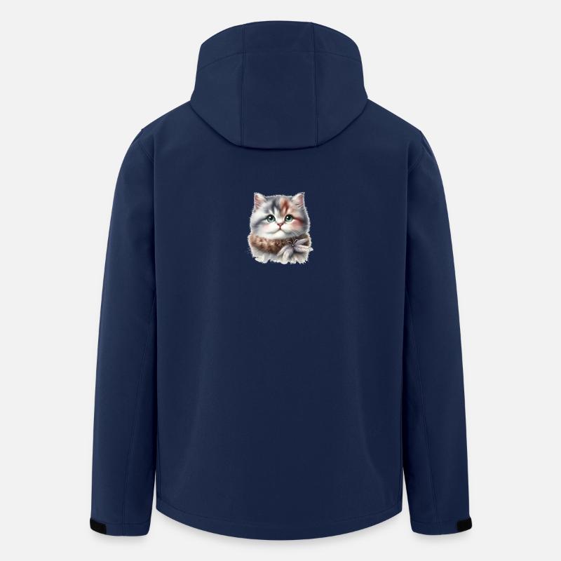 Chat mignon - Veste softshell homme en polyester recyclé Stanley/Stella - marine