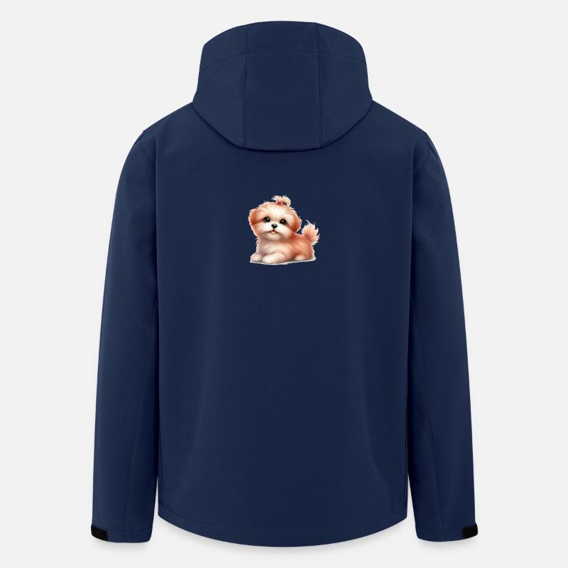 Süßer Hund - Recycelte Männer Softshell-Jacke von Stanley/Stella - Navy
