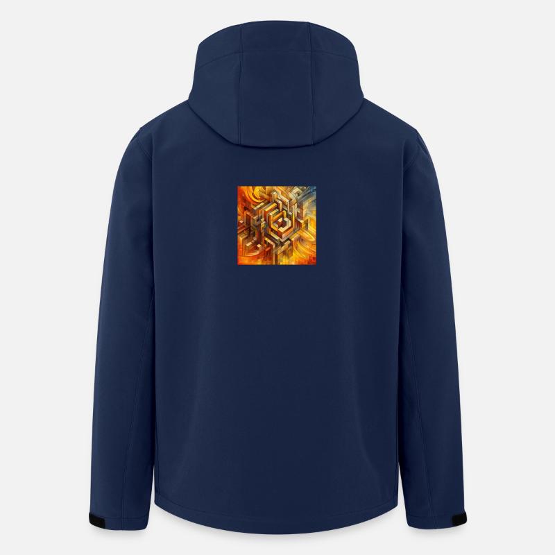 Quadrate 4 - Recycelte Männer Softshell-Jacke von Stanley/Stella - Navy