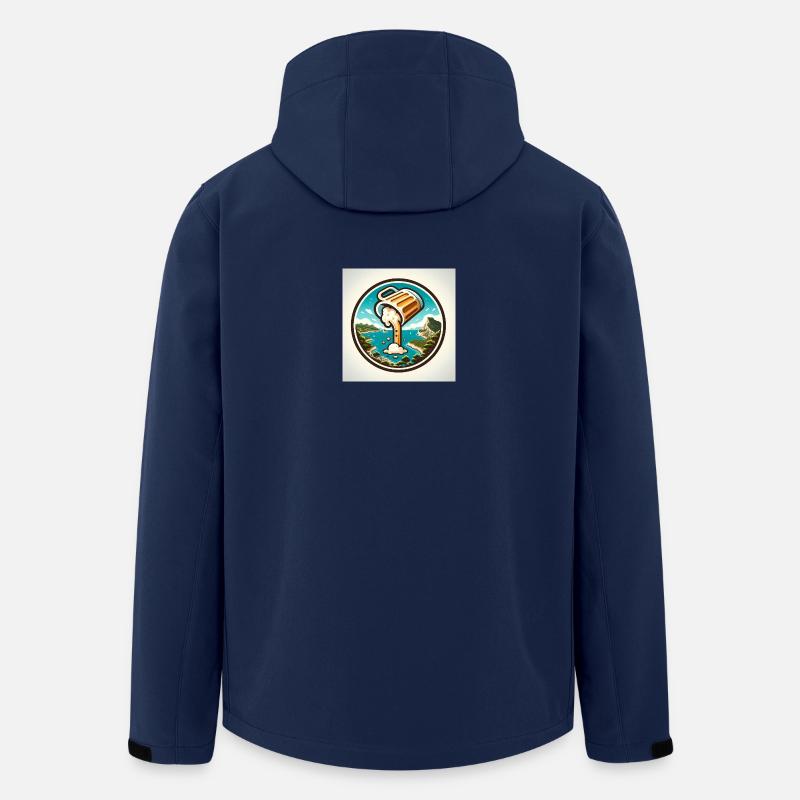 Mallorca & Bier! - Recycelte Männer Softshell-Jacke von Stanley/Stella - Navy