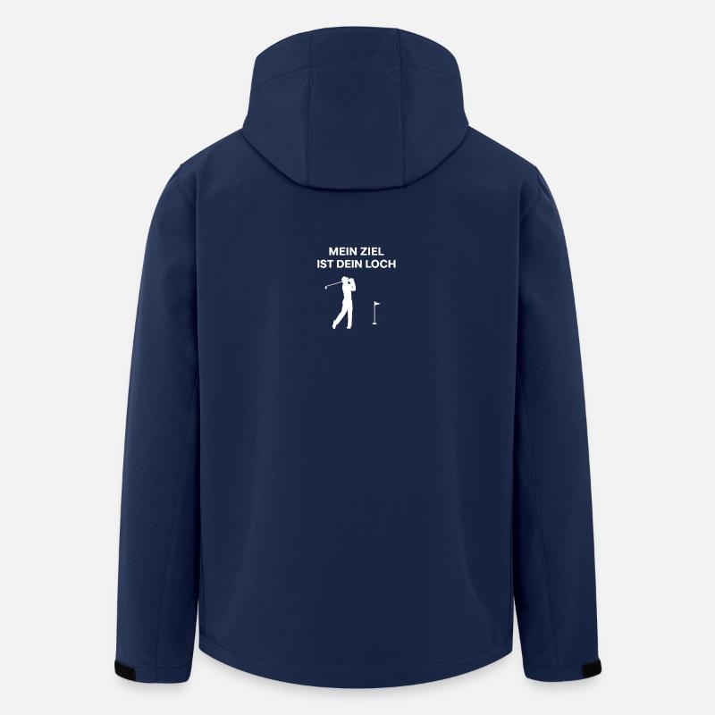 Mon objectif, c’est ton trou - Veste softshell homme en polyester recyclé Stanley/Stella - marine