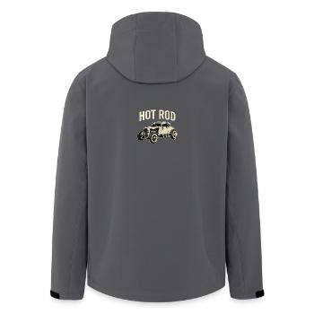 Hot Rod Classic Car - Men’s Recycled Softshell Jacket by Stanley/Stella - anthracite - Back - AI Model Male 185 light (185cm)