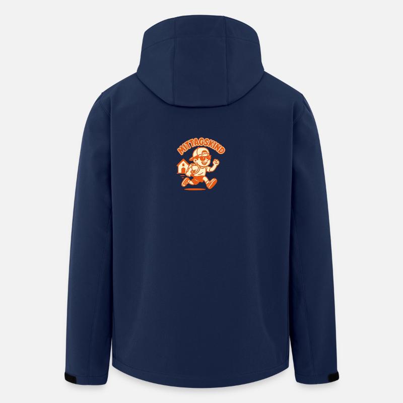 Mittagskind Classic - Recycelte Männer Softshell-Jacke von Stanley/Stella - Navy