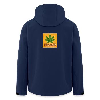 Légalisation - Veste softshell homme en polyester recyclé Stanley/Stella - marine - Dos - AI Model Male 185 light (185cm)