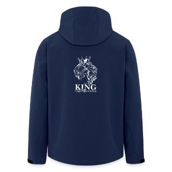 Kerry Blue Terrier King of everything dogs - Men’s Recycled Softshell Jacket by Stanley/Stella - navy - Back - AI Model Male 185 light (185cm)