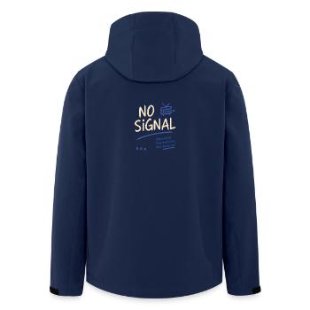 Kein Signal – Abgebrochene Vibes - Recycelte Männer Softshell-Jacke von Stanley/Stella - Navy - Hinten - AI Model Male 185 light (185cm)