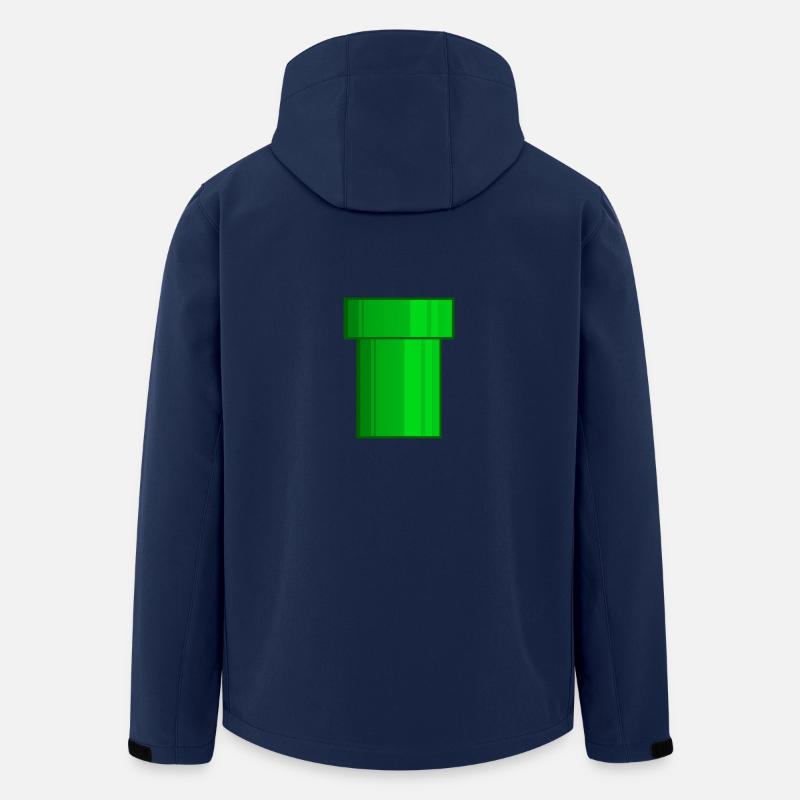 Röhre grün Pixel - Recycelte Männer Softshell-Jacke von Stanley/Stella - Navy