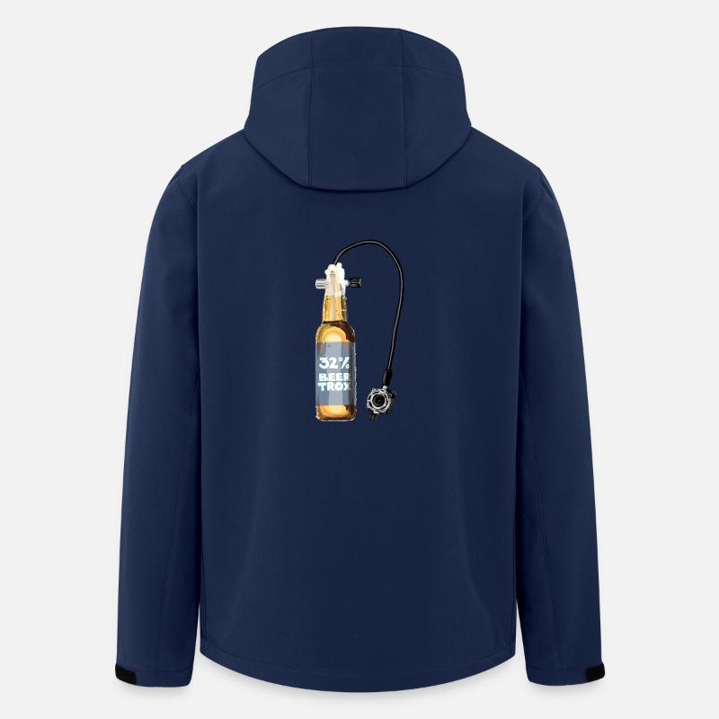 Beertrox, Taucherflasche - Recycelte Männer Softshell-Jacke von Stanley/Stella - Navy