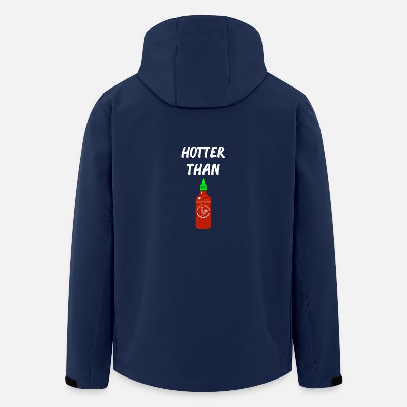 Hotter than Sriracha *classic* - Recycelte Männer Softshell-Jacke von Stanley/Stella - Navy