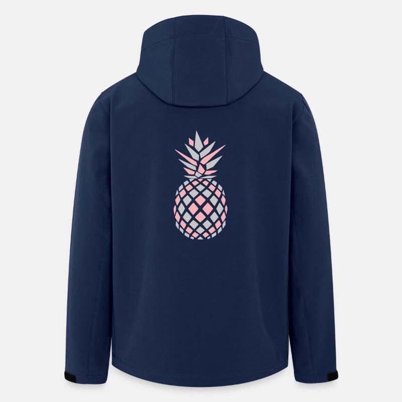 Einfach gute Ananas - Recycelte Männer Softshell-Jacke von Stanley/Stella - Navy