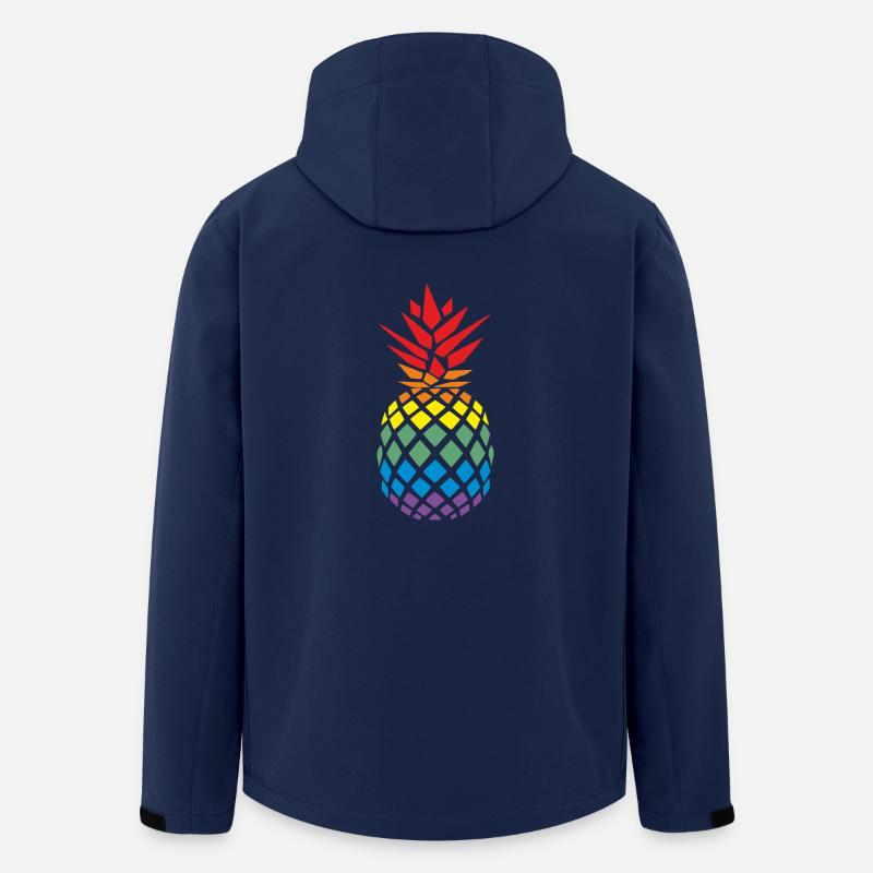 Einfach gute Ananas - Recycelte Männer Softshell-Jacke von Stanley/Stella - Navy