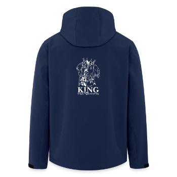 Kleiner Münsterländer King of everything Hunde - Recycelte Männer Softshell-Jacke von Stanley/Stella - Navy - Hinten - AI Model Male 185 light (185cm)