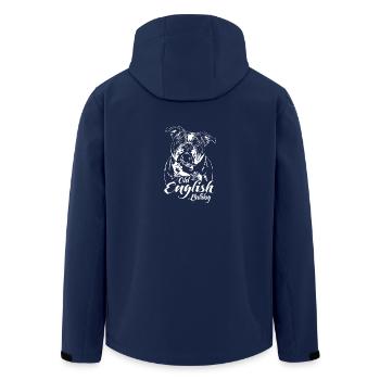 OLD ENGLISH BULLDOG Wilsigns portrait de chien de la CEO - Veste softshell homme en polyester recyclé Stanley/Stella - marine - Dos - AI Model Male 185 light (185cm)