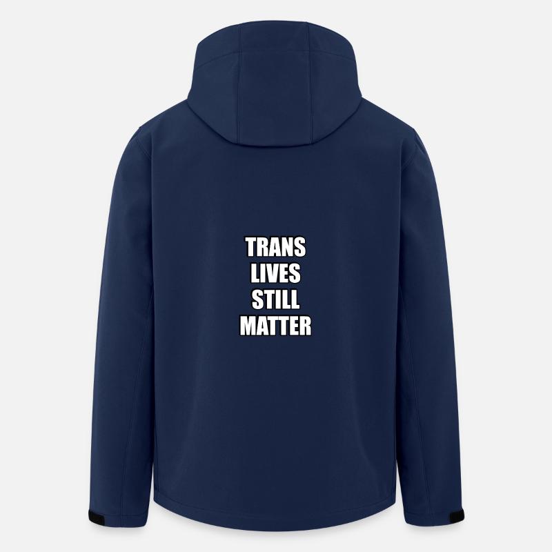 Trans-Leben sind immer noch wichtig - Recycelte Männer Softshell-Jacke von Stanley/Stella - Navy