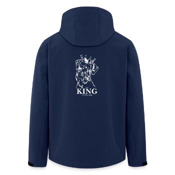 Riesenschnauzer King of everything Hunde Wilsigns - Recycelte Männer Softshell-Jacke von Stanley/Stella - Navy - Hinten - AI Model Male 185 light (185cm)