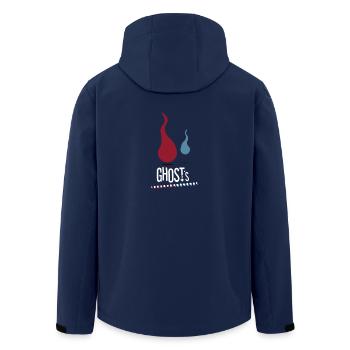 Geist der Seele Geist der Geister | Rot und Blau - Recycelte Männer Softshell-Jacke von Stanley/Stella - Navy - Hinten - AI Model Male 185 light (185cm)