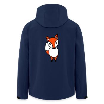 Renard Renard roux Animal sauvage Intelligent Habitants de la forêt - Veste softshell homme en polyester recyclé Stanley/Stella - marine - Dos - AI Model Male 185 light (185cm)