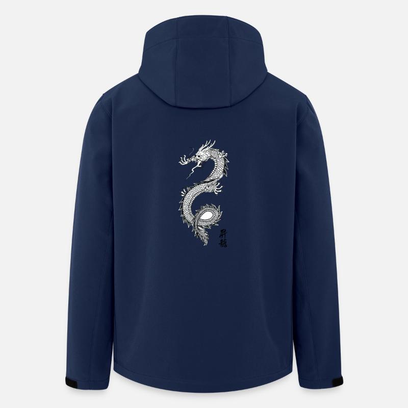 Limited Edition Dragon - Men’s Recycled Softshell Jacket by Stanley/Stella - navy
