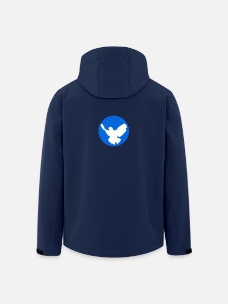 Friedenstaube Symboldesign - Recycelte Männer Softshell-Jacke von Stanley/Stella - Navy