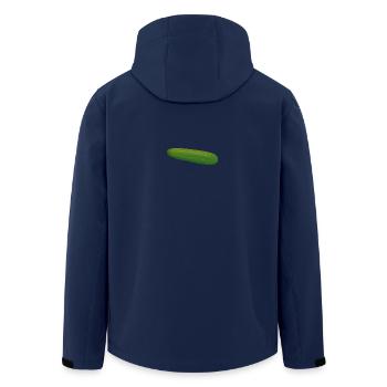 cucumber - Men’s Recycled Softshell Jacket by Stanley/Stella - navy - Back - AI Model Male 185 light (185cm)