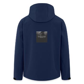 Monsters & Angels - Men’s Recycled Softshell Jacket by Stanley/Stella - navy - Back - AI Model Male 185 light (185cm)